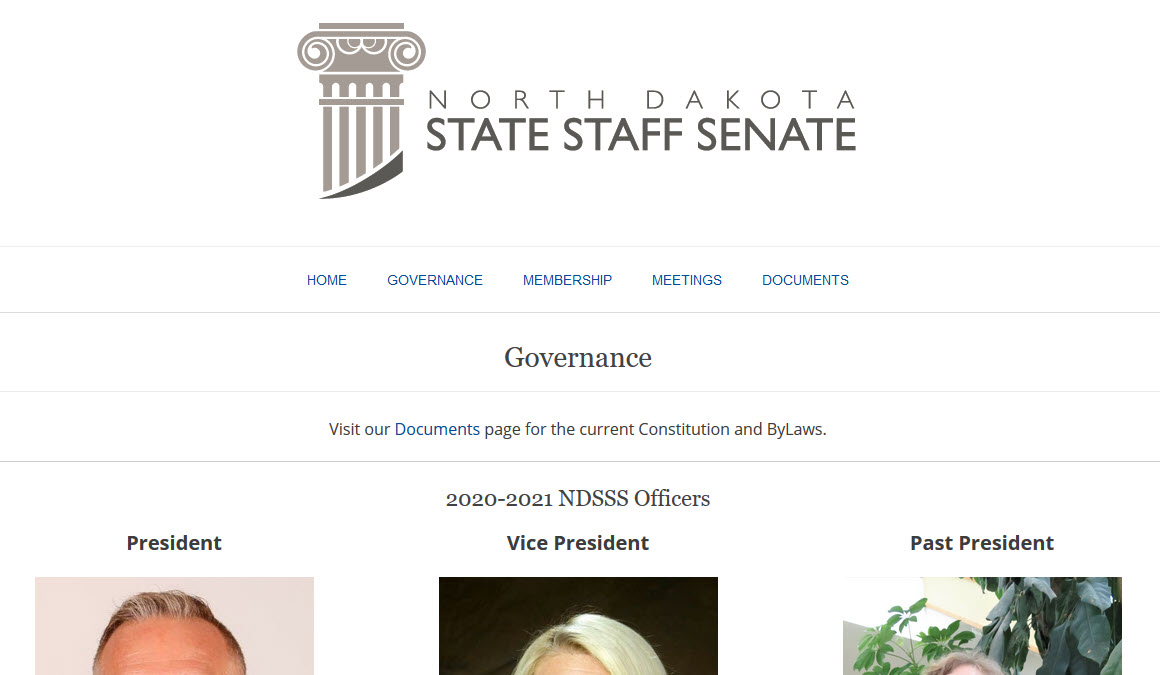 Governance Page Screenshot